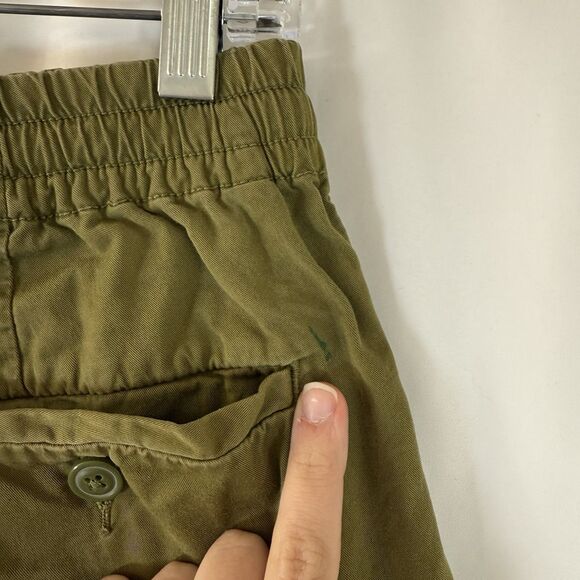 J. Crew Shorts Men's Small Green Pull On Drawstring 6" Inseam Cotton Blend - Picture 9 of 9